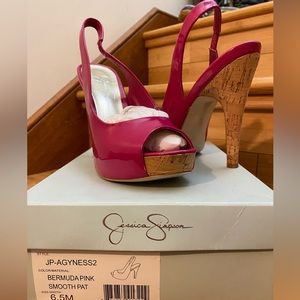 Jessica Simpson pink heels
